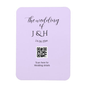 Die Hochzeit des Paares QR-Code-Scan-Detail Magnet