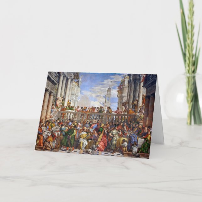 Die Hochzeit in Cana | Paolo Veronese | Karte (Vorderseite)