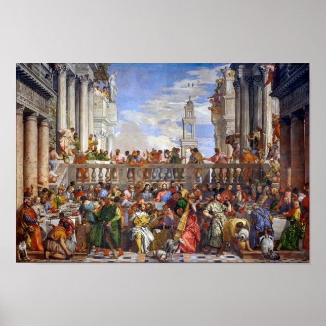 Die Hochzeit in Cana | Paolo Veronese | Poster (Vorne)