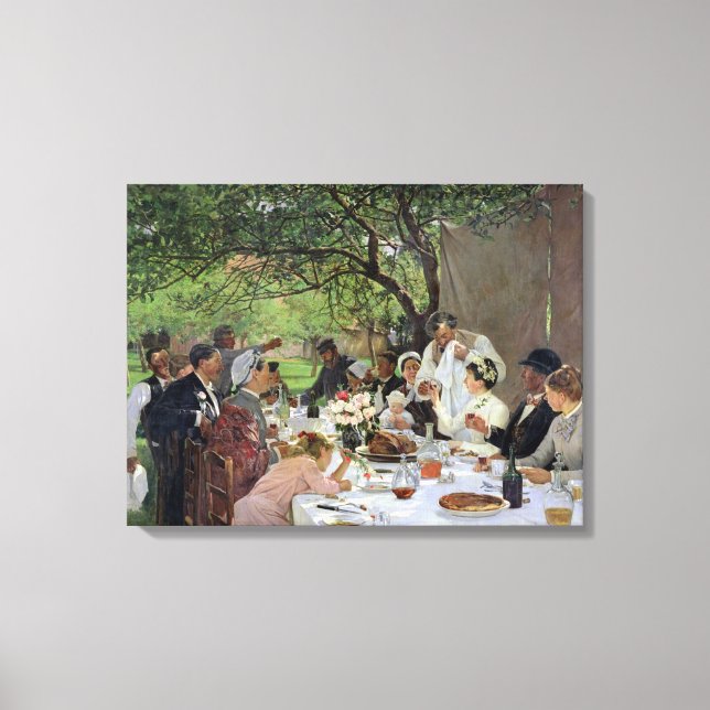 Die Hochzeit in Yport, 1886 Leinwanddruck (Vorderseite)