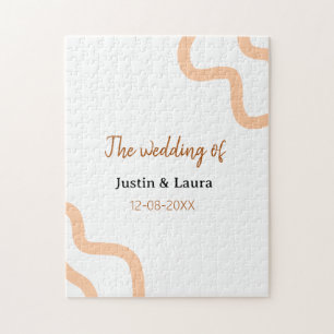 Die Hochzeit von Braut Bräutigam Name Datum Pfirsi