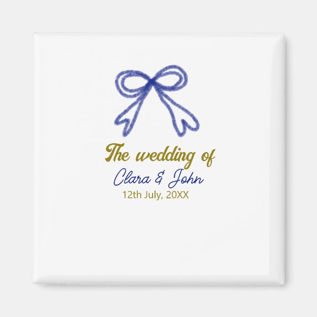 Die Hochzeit von Goldmedaille Magnet (Vorne)