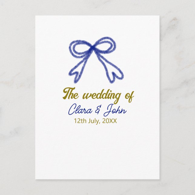 Die Hochzeit von Goldmedaille Postkarte (Vorderseite)