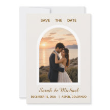 Die Hochzeit von Modern Arch Photo Save the Date