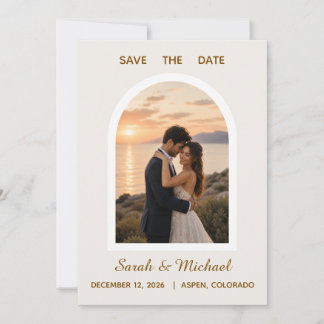 Die Hochzeit von Modern Arch Photo Save the Date