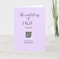 Die Hochzeit von Paarname QR-Code-Scan-Detail
