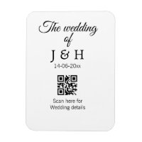 Die Hochzeit von Pärchennamen QR Code Scan Detail