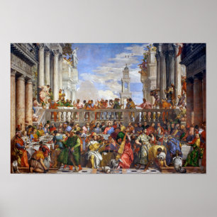 Die Hochzeit zu Kana Paolo Veronese Poster
