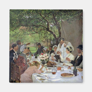 Die Hochzeits-Mahlzeit bei Yport, 1886 Magnet