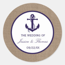 Die Hochzeitskollektion der Marine auf Burlap Beac