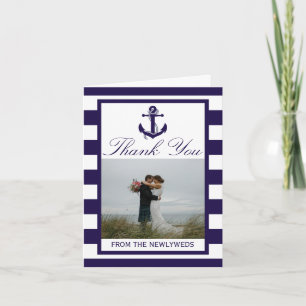 Die Hochzeitskollektion der Nautischen Seestreitkr Dankeskarte