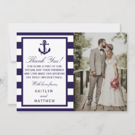 Die Hochzeitskollektion der Nautischen Seestreitkr Dankeskarte