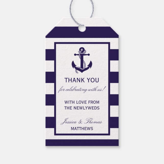 Die Hochzeitskollektion der Nautischen Seestreitkr Geschenkanhänger (Vorderseite)