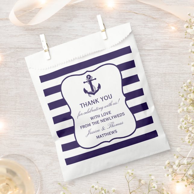 Die Hochzeitskollektion der Nautischen Seestreitkr Geschenktütchen (Ausgeschnitten)