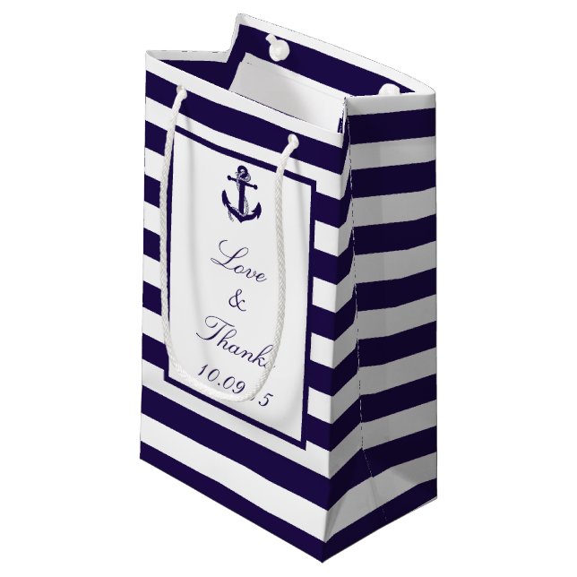 Die Hochzeitskollektion der Nautischen Seestreitkr Kleine Geschenktüte (Vorderseite Schrägansicht)