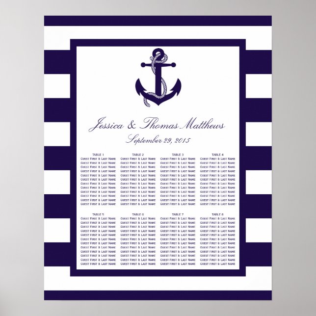 Die Hochzeitskollektion der Nautischen Seestreitkr Poster (Vorne)