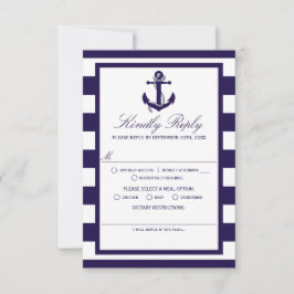 Die Hochzeitskollektion der Nautischen Seestreitkr RSVP Karte