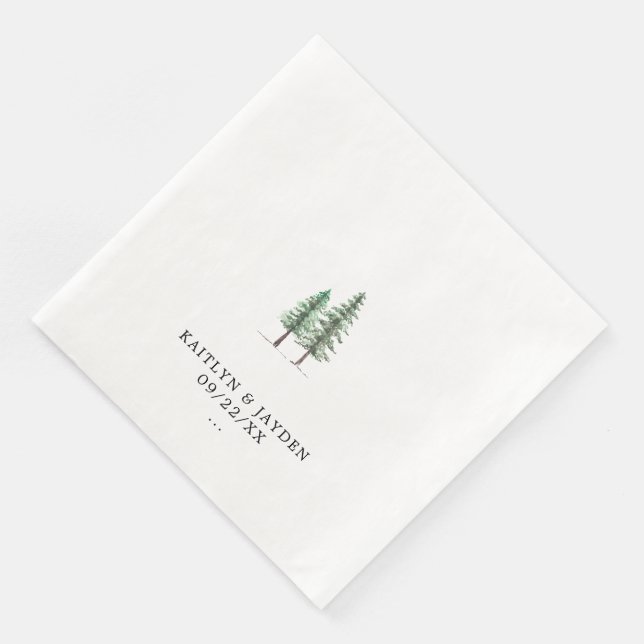Die Hochzeitskollektion der Pinienwälder Serviette (Ecke)