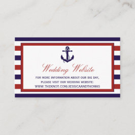 Die Hochzeitskollektion der roten und der Marine Begleitkarte