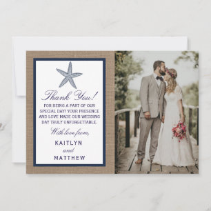Die Hochzeitskollektion der Seestreitkräfte von Bu Dankeskarte
