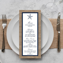Die Hochzeitskollektion der Seestreitkräfte von Bu Menükarte