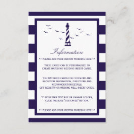Die Hochzeitskollektion des Leuchtturms Begleitkarte