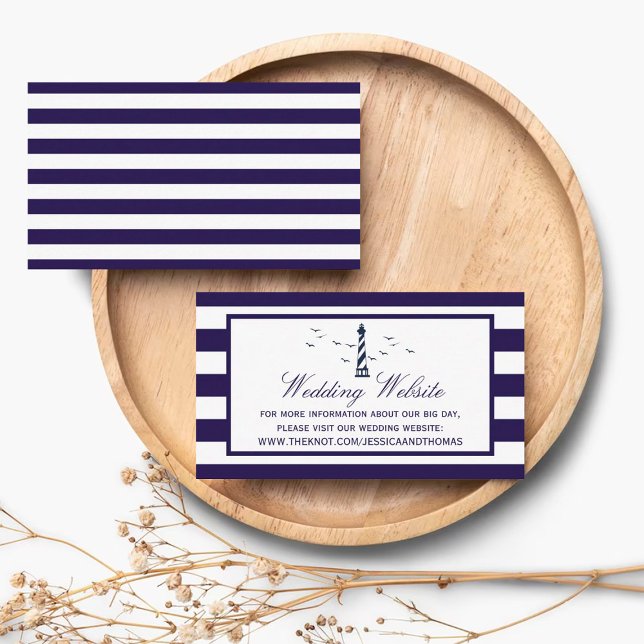 Die Hochzeitskollektion des Leuchtturms Begleitkarte (Von Creator hochgeladen)