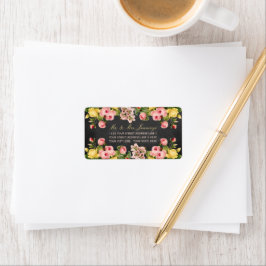 Die Hochzeitskollektion mit Vintagen Blumenkästen Adressaufkleber