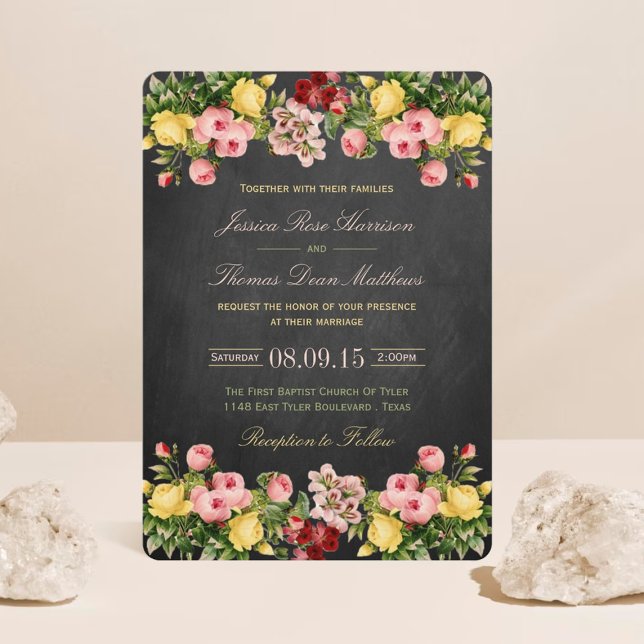 Die Hochzeitskollektion mit Vintagen Blumenkästen Einladung (Von Creator hochgeladen)