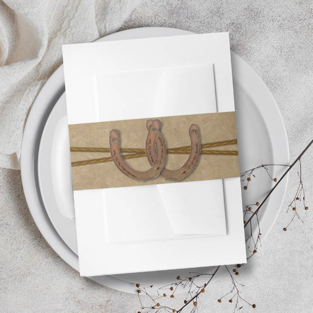 Die Hochzeitskollektion von Kraft, Spitzen und Hor Einladungsbanderole (Von Creator hochgeladen)