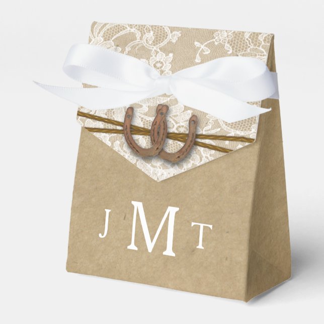 Die Hochzeitskollektion von Kraft, Spitzen und Hor Geschenkschachtel (Vorderseite)