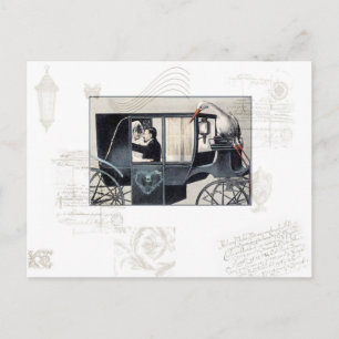 Die Hochzeitskutsche Postkarte