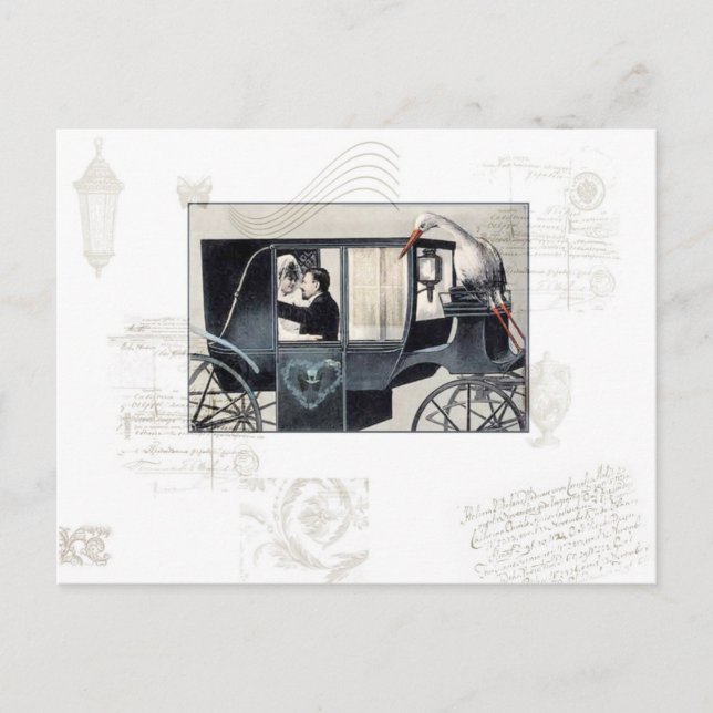 Die Hochzeitskutsche Postkarte (Vorderseite)