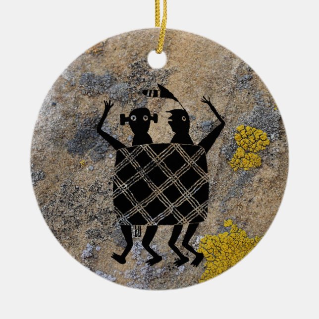 Die Hochzeitstorte Keramik Ornament (Vorne)