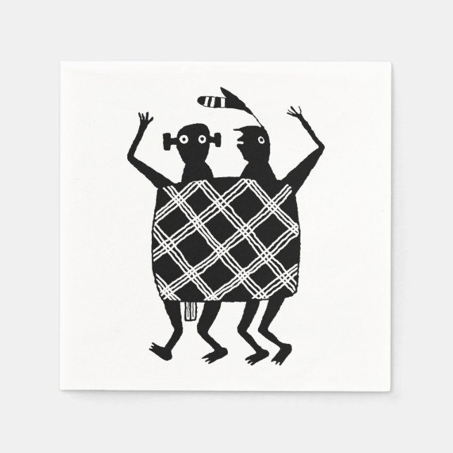 Die Hochzeitstorte Serviette (Vorderseite)