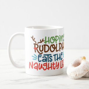 Die Hoffnung, dass Rudolph die Tasse des Kaffees a