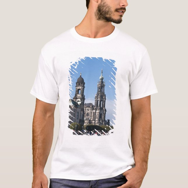 Die Hofkirche (Kirche des Gerichtshofes) Dresden T-Shirt (Vorderseite)