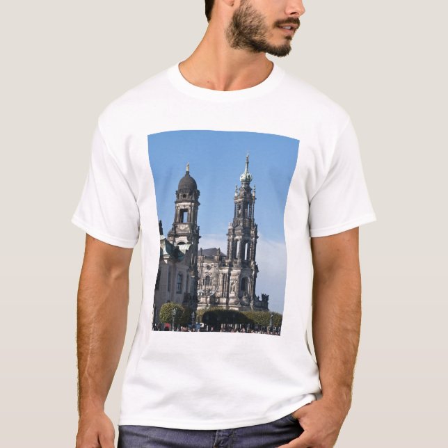 Die Hofkirche (Kirche des Gerichtshofes) Dresden T-Shirt (Vorderseite)