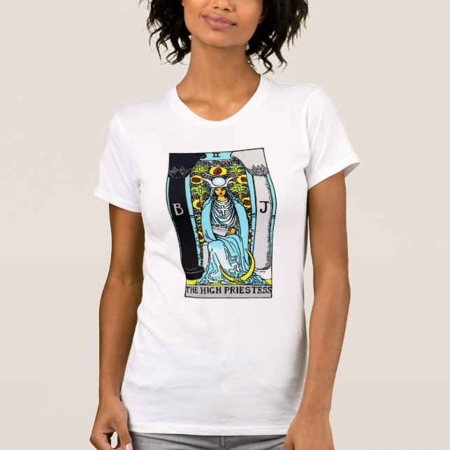 Die hohe Priesterin-Tarot-Karte T-Shirt (Vorderseite)