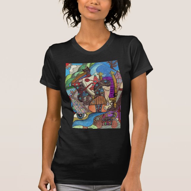 Die hohe Priesterin-Tarotkarte durch Kaye T-Shirt (Vorderseite)