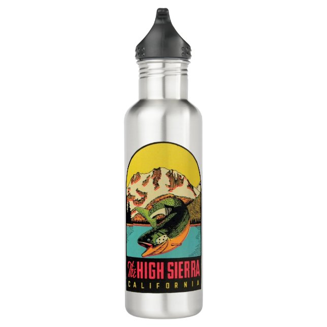 Die Hohe Sierra, Kalifornien Edelstahlflasche (Rechts)
