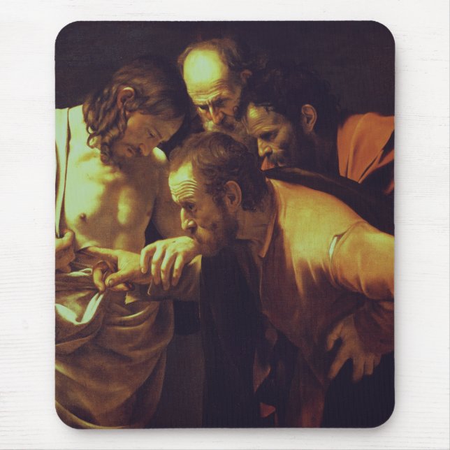 Die Höhepunkte des Heiligen Thomas von Caravaggio Mousepad (Vorne)