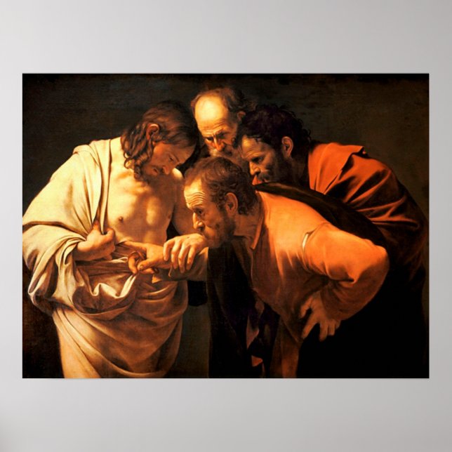 Die Höhepunkte des Heiligen Thomas von Caravaggio Poster (Vorne)