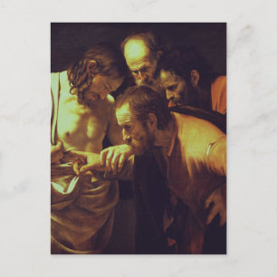 Die Höhepunkte des Heiligen Thomas von Caravaggio Postkarte