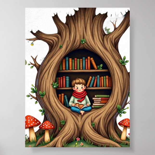 Die Höhlenbaum-Ecke Poster (Vorne)