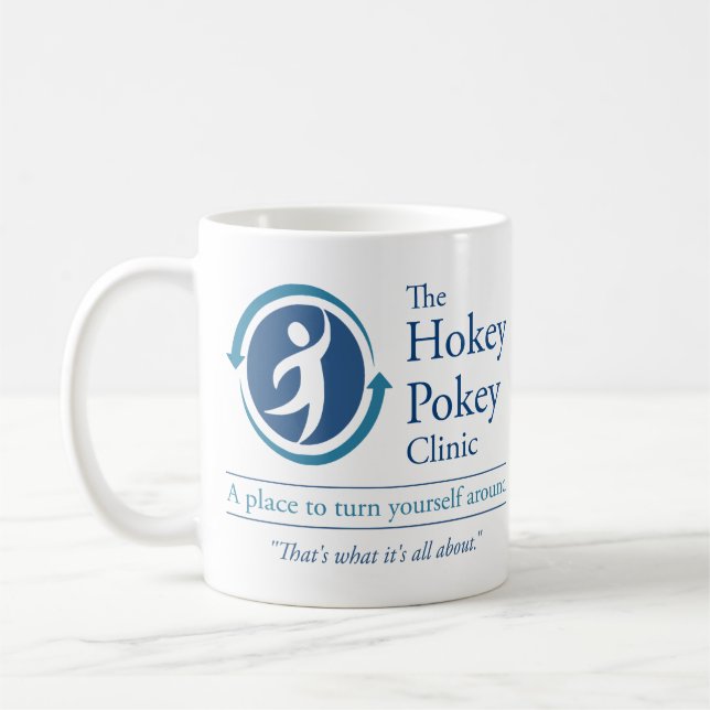 Die Hokey Pokey-Klinik Kaffeetasse (Links)