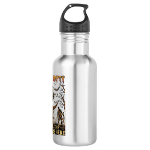 Die Hölle ist leer Halloween Hexe Mondsichel Skele Edelstahlflasche