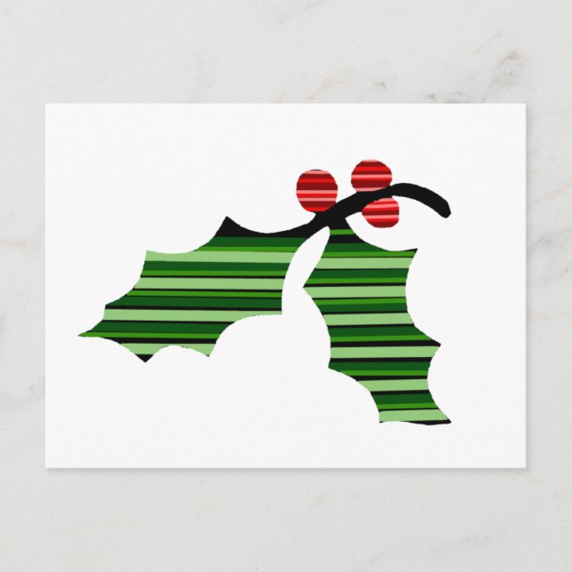 Die Holly-Leaf-Logo-Postkarte Postkarte (Vorderseite)