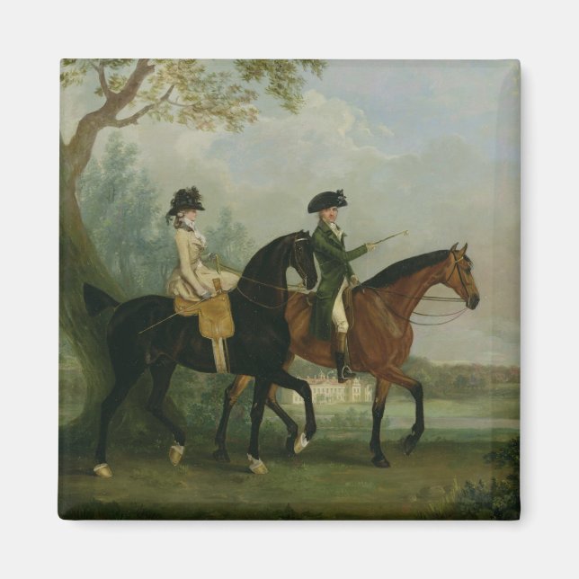 Die Hone. Marcia Pitt Riding mit ihrem Bruder, dem Magnet (Vorne)