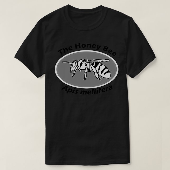 Die Honey Bee Apis mellifera T-Shirt (Design vorne)